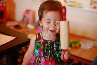Penelope with her rolling pin
